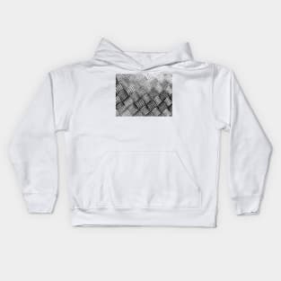 Shiny industrial metal block pattern Kids Hoodie